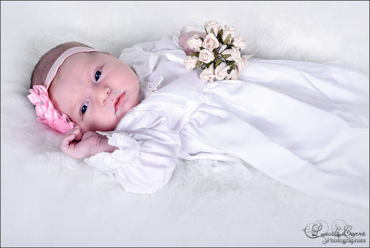 Bébé baptême studio - Photographe bapteme Sarthe